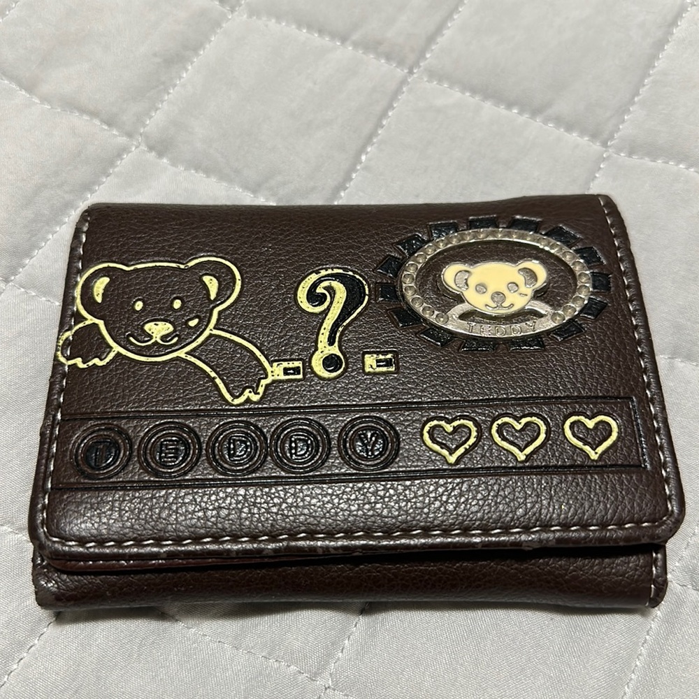 Brown color leather wallet